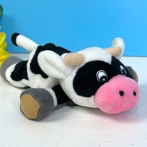RARE Vintage E&B Giftware Laying Cow Lovey 7"‎ Plush Stuffed Animal Toy